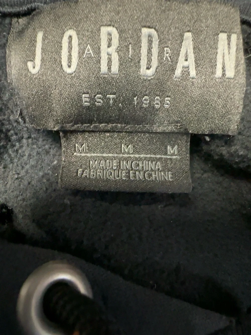Jordan Black Hoodie with Neon Green, White & Red NYC AIR Graphic